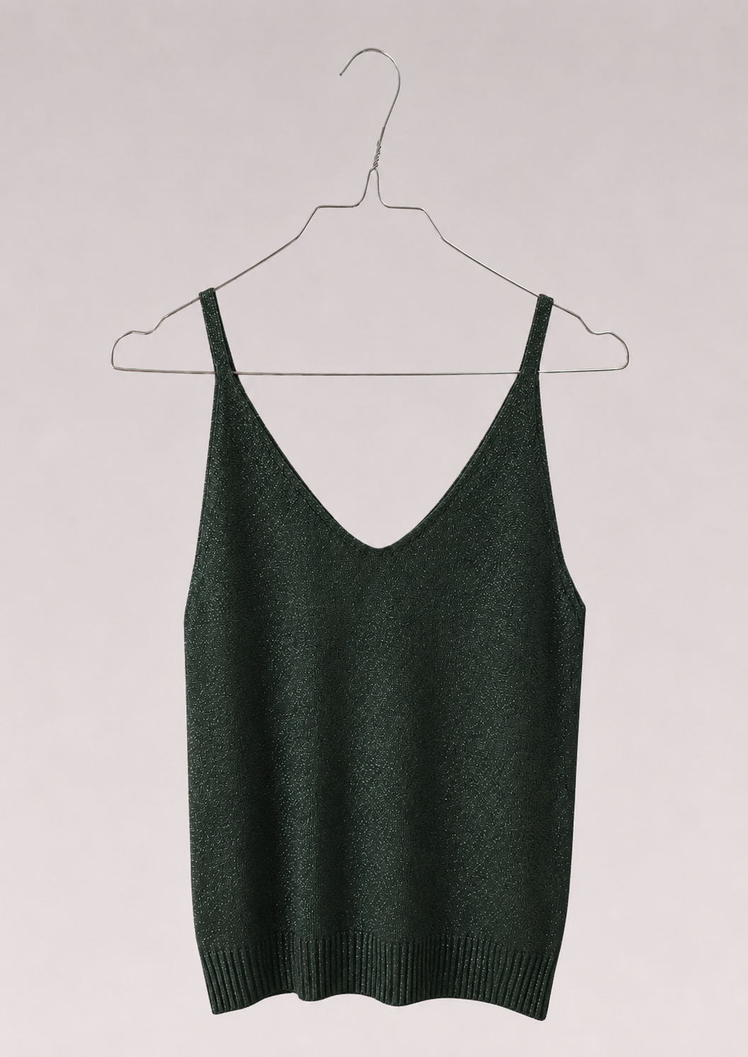 TOP À PAILLETTES VERT SAPIN