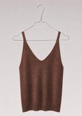 TOP À PAILLETTES MARRON