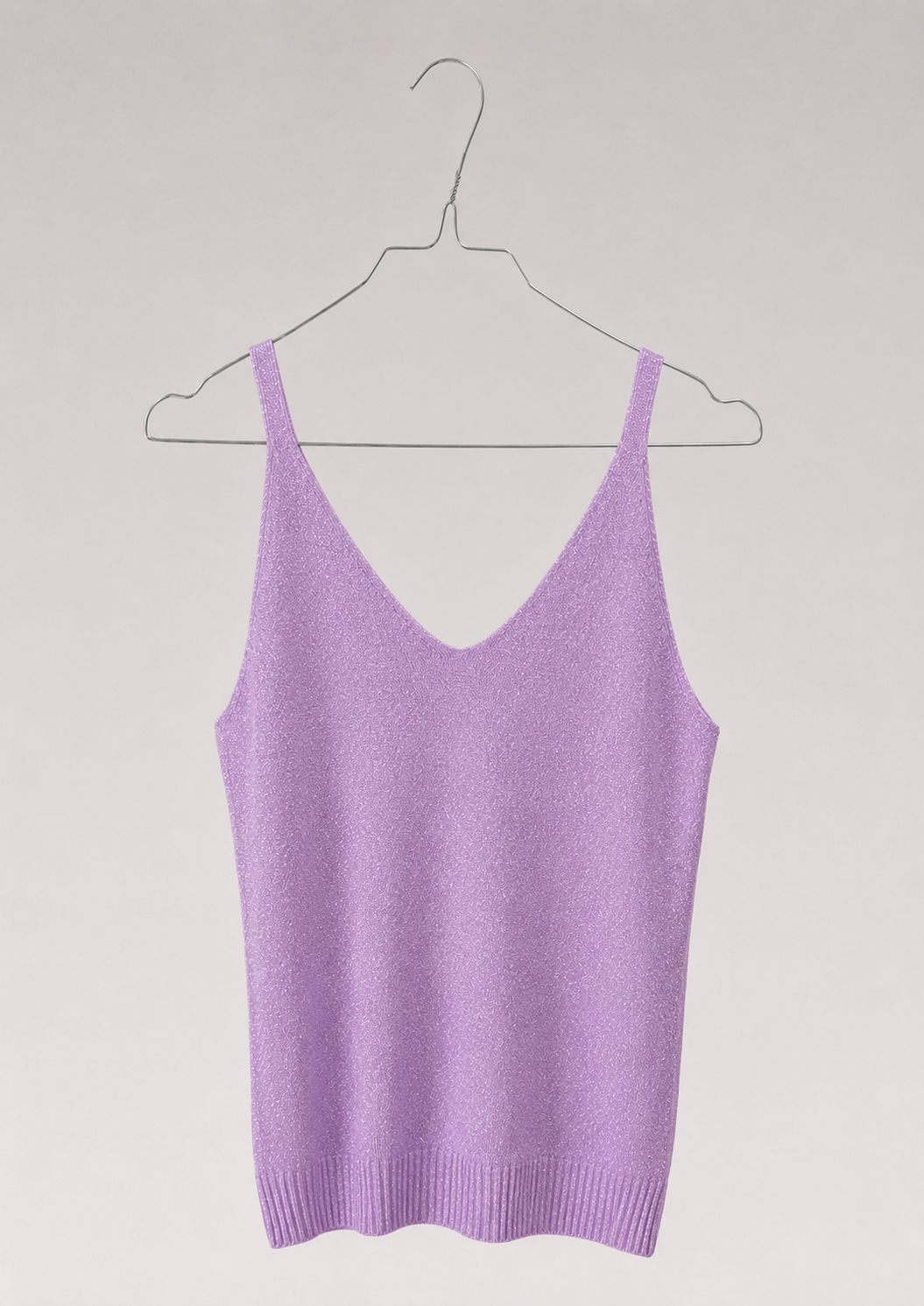 TOP À PAILLETTES VIOLET LAVANDE