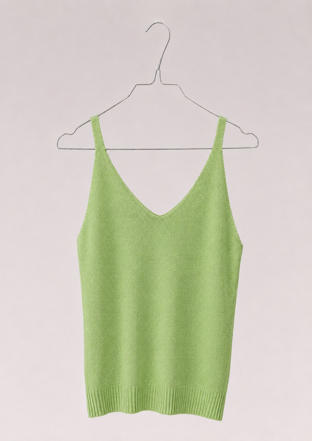 TOP À PAILLETTES VERT CLAIR