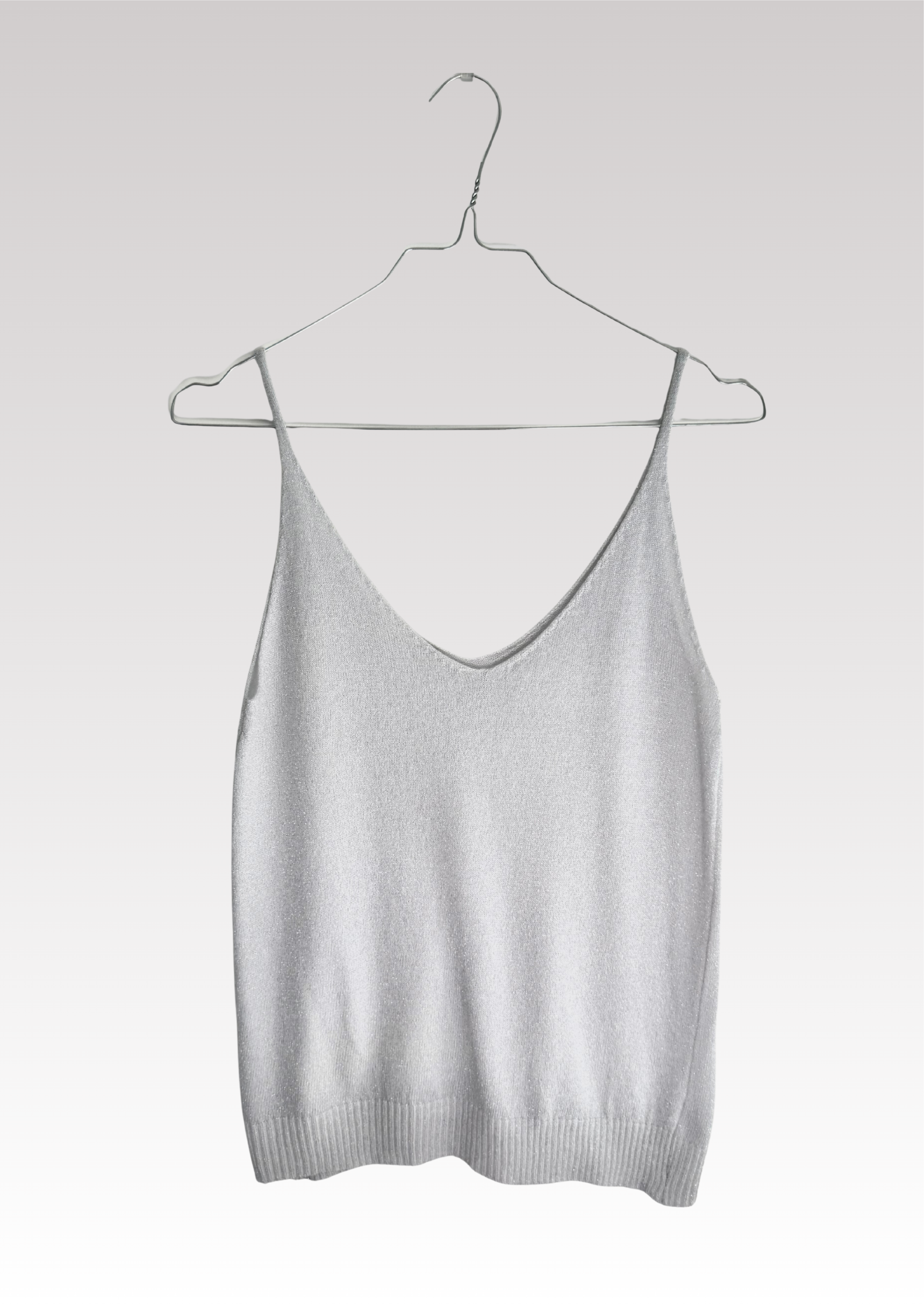 TOP À PAILLETTES BLANC