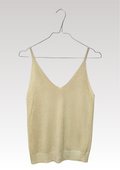 TOP À PAILLETTES BEIGE CLAIR