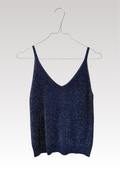 TOP À PAILLETTES BLEU MARINE