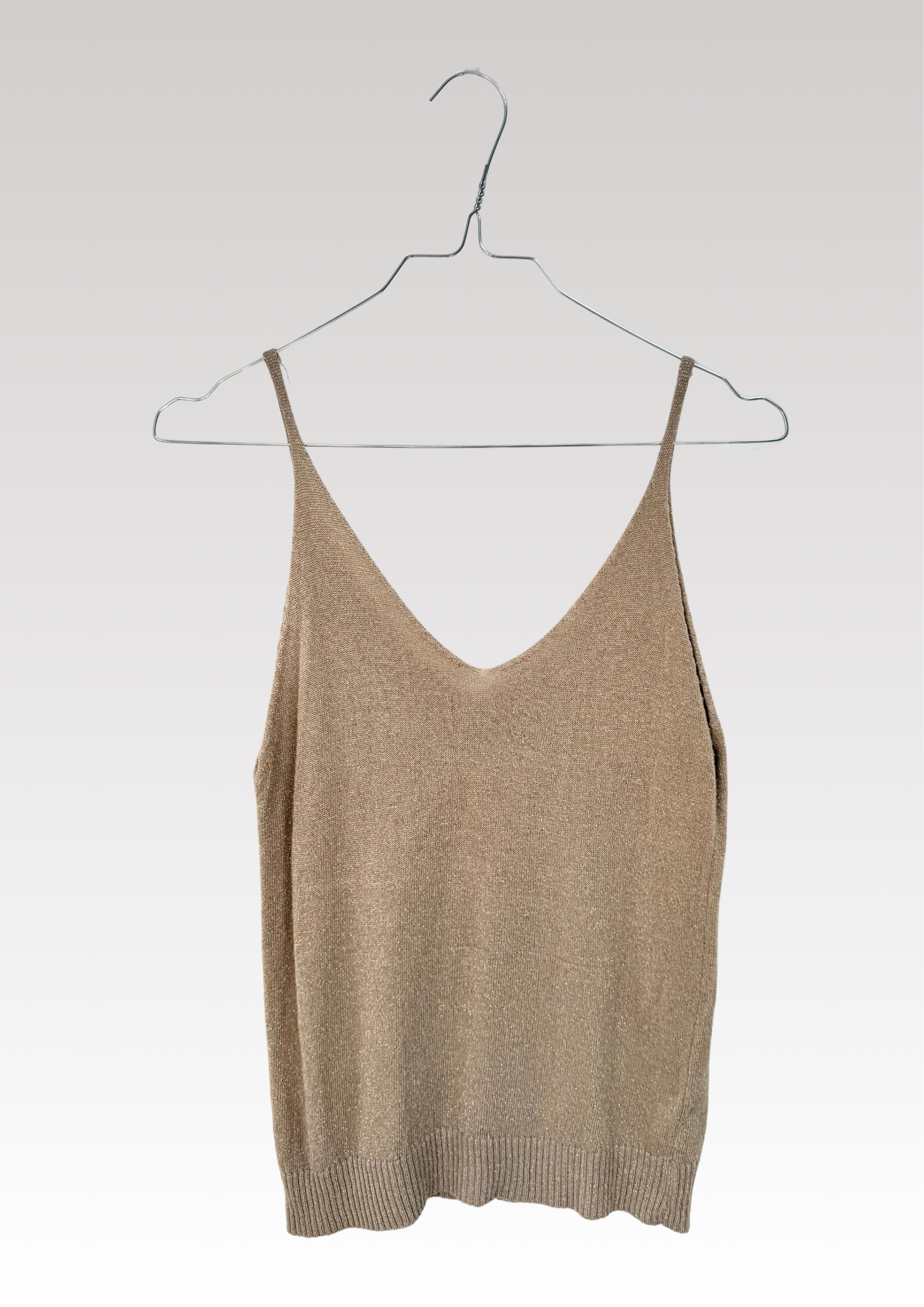 TOP À PAILLETTES DORÉ