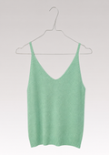 TOP À PAILLETTES VERT TURQUOISE