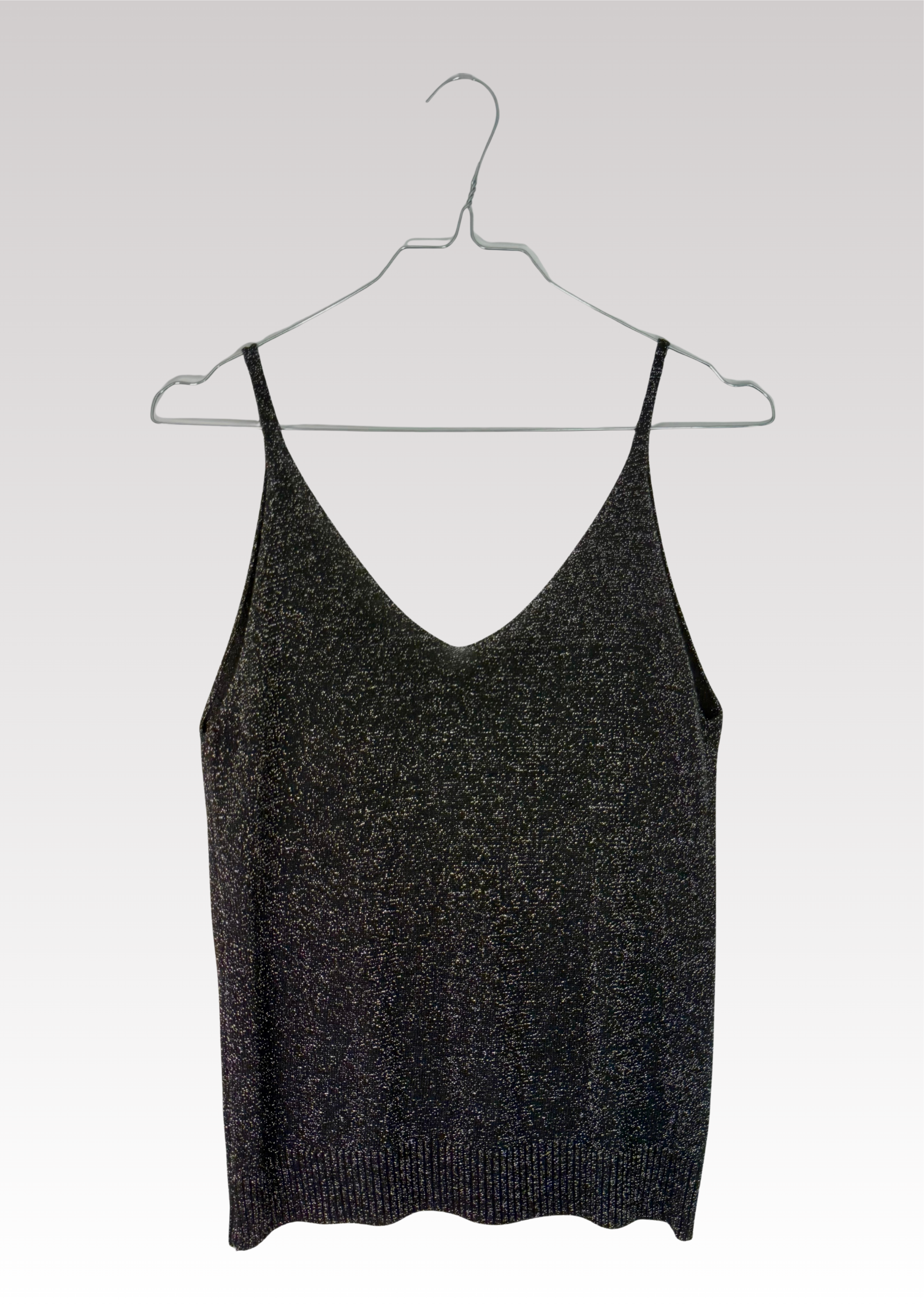 TOP À PAILLETTES NOIR