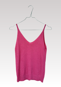 TOP À PAILLETTES ROSE FUSHIA